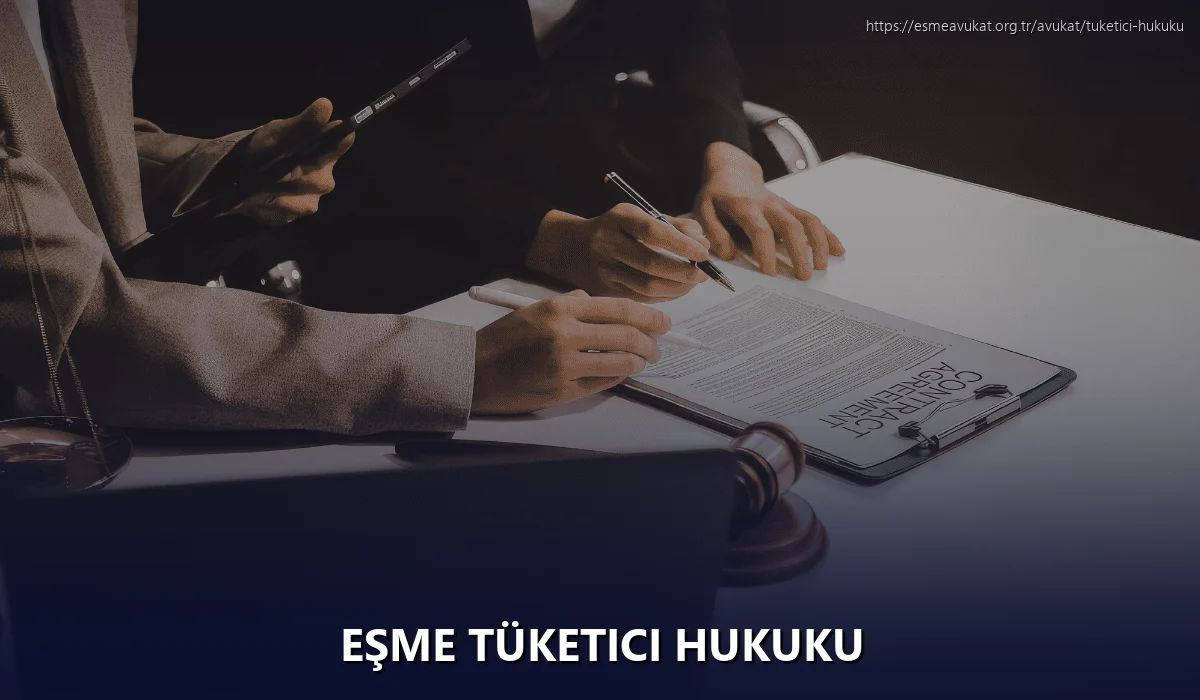 Eşme Tüketici Hukuku